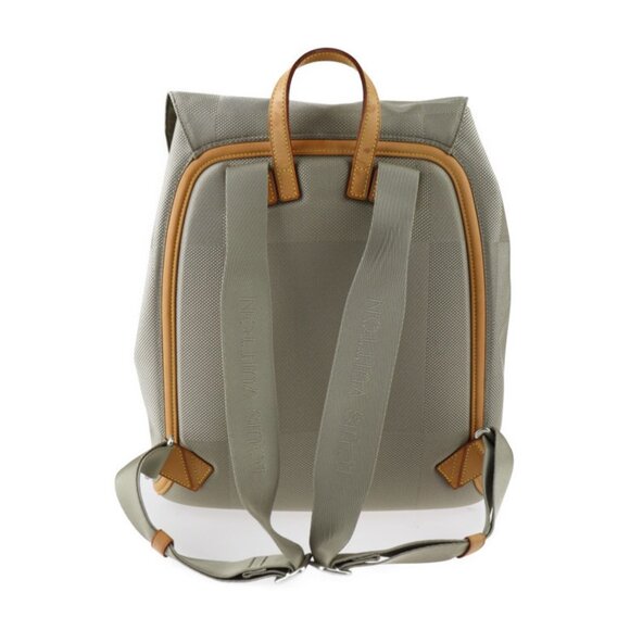 LOUIS VUITTON Silver Damier Leather Backpack - Picture 3 of 9